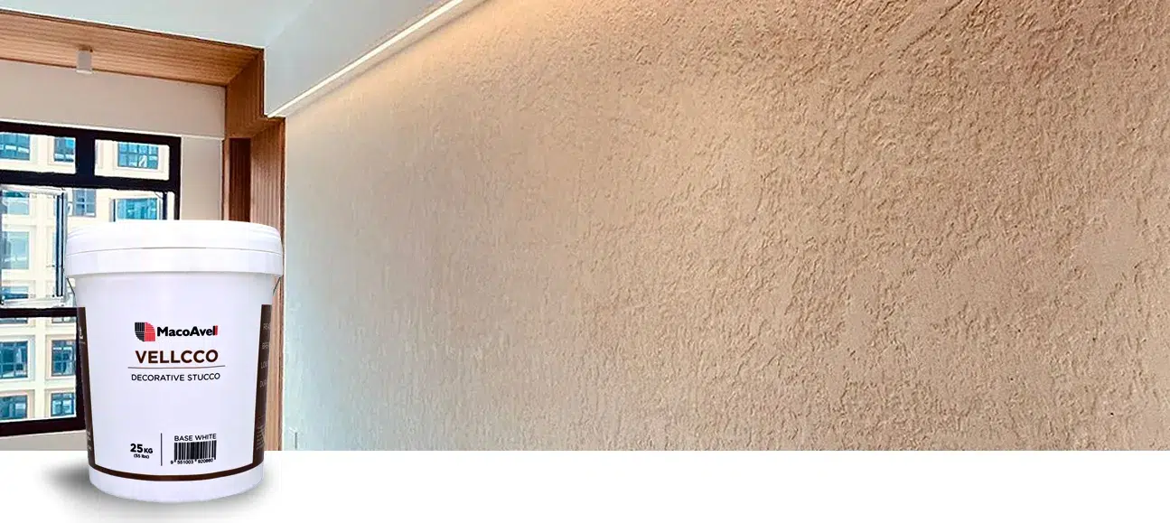 Vellcco rough stucco with finishes